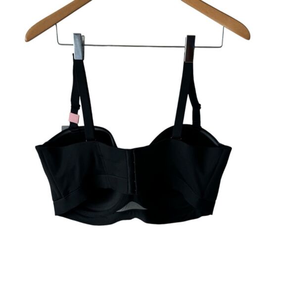 Cacique Black NWT Lightly Lined Multi Way Strapless Bra Sz 40F - Picture 3 of 11